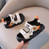 Male baby sandals walking shoes childrens soft soled anti kick version casual beach shoes