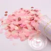 1 Set Push Pop Pink Confetti Poppers для свадьбы с днем рождения цветочная бумага Мини -круглые точки конфетти
