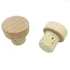 50pcs Personnalisé Gravure Wood Wine Stopper Laser Laser Bouteille Cork Toppers Gift Stopper Party Party Logo Decor Faven