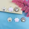 JEQUE 20PCS 3D COTE BEAR PAW CAT PAW RESIN CHARMSフラットバックDIYキーチェーンネックレスイヤリングペンダントアクセサリージュエリー調査結果