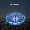 LED Uçan Oyuncaklar Elektronik İndüksiyon Uçağı UFO Model Uçak El Hisset Uçan Jest Sensörü Akıllı Uçan Saucer Led Işıkları Mini Boy 240410