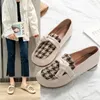 Casual Shoes 2024 Spring and Autumn Sandals Foreign Trade Women's Fashion All-Match Thick Heel Flat Plus Size