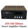 Amplificador 270*102*265mm de gabinete de gabinete de gabinete de gabinete de gabinete de gabinete de gabinete de gabinete mp3 para amplificador hifi caixa de shell de áudio