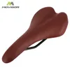 Movigor Bicycle Leather Saddle MTB Road Bike Seat, não deslize, confortável, respirável sela de peças de ciclismo da montanha