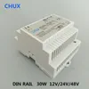 Alimentazione a commutazione della guida Din Chux 5V 12V 15V 18V 24V 48 V Uscita DC SMPS DR15W 30W 45W 60W per luce LED CNC