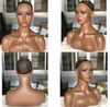 Afrikaanse vrouwelijke mannequin head 18 inch met schouder kan eoren manikin PVC hoofdpruik hoofdstandkanaat voor pruiken display maken