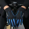 Santic Men Winter Cycling Gloves Bike MTB Warm Thermal Fleece Cold-Proof Bike Full Finger Gloves Winddicht Aziatische maat K9M9134
