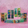 3d Embossed Magnetic Buckle Lip Balm Tube Square Empty Lipstick Tube DIY Lip Balm Tubes Homemade Lip Stick travel lip gloss tube