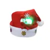 Nowy Rok Kopite dzianin Glow Christmas Hat Snowman Elk Santa Claus Hats ILUMININE WYMAGA KAŻ DORODZI NOWOŚĆ NOWOŚĆ