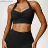 Yoga -outfits Scrunch Sports Bra Push Up Gym Top Women Ademen Yoga kleding Running ondergoed Vrouwelijke training Brassiere Fitness Yoga Top Y240410