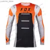 Chemises cyclables Tops pour hommes T-shirt de motocross Jersey de VTT Cross Enduro Offroad DH Jersey Séchant à séchage Bat Bat Bulle Downhill Vente Y240410