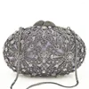 Totes Female Crystal Diamond Beaded Clutch Night Purse Evening Day Clutches Wedding Bridal Beading Handbag Party Cocktail Bags