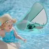 Baby Swimming Float med Canopy Icke uppblåsbara spädbarn Floerande barn Swim Pool Tillbehör Bad Summer Toys 240328