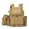 Airsoft Military Tactical Vest molle Combat Assault Plate Plate Breger Tactical Gile avec 3 pochettes Gire de chasse Airsoft Combat Gear