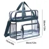 Torby Duffel Modna Big Tote Clear Packs Bag Stadium Zatwierdzone przezroczyste See for Work Sports Travel Games