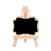 Mini Chalkboard Sign Croppecible Wooden Easel Numero TABELLO NUMERO Nome cibo Etichetta Bacheca da tavolo per la festa di nozze