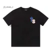 Kith T-shirt X Ksubi Washed Cotton Vintage Graphic Tee for Men High Quality Designer T-shirts-Överdimensionerad streetwear T-shirt i Washed Black 1099