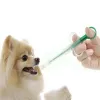 Transparent chien chat pilule pilule de compagnie médicamenteuse injecteur / outil d'alimentation de seringue Supplies animales