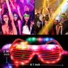 LED Rave Toy 10Pack LED -Brille Party Glass Party Vorräte Rave -Neongläser Sonnenbrillen Party Gefälligkeiten für Kinder Erwachsene Geburtstagskarneval Party 240410