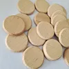 Naturalne okrągłe drewniane kawałki Niedokończone plastry drewna, ozdoby rzemieślnicze DIY, Circle Wood Chips Dekoracja materiałów, 10pcs