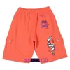 Jean violet pantalon supérieur shorts de marque Summer Fashion Limited orange rouge imprimé à imprimé 925 argent plaqué même avec le logo original