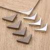 DLELD 20PCS ANTIRY BRONZE Book Scrapbooking Album menu foldery obrocze obrońcy ochrona straży metalowe rzemiosło hone dekoracje 22*22 mm