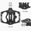 Thinkrider Bicycle Lock Pedal 2 i 1 med gratis CLEAT för SPD System MTB Road Aluminium Anti-Slip Sealed Bearing Lock-tillbehör