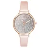 Montre-bracelets Fashion Femmes Quartz Watch Dial Strap en cuir Lady Color Couleur Couleur Femme Gift Imperproof pour petite amie