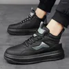 أحذية غير رسمية 2024 الموضة للذكور من الذكور Up للرجال الفلكنة الشتاء Man Sneakers منصة صلبة أعلى zapatos