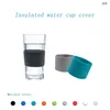 JCD 8cm Silicone en céramique Gouches de tasse de café Masse enveloppe des manches recyclables à la chaleur en verre Eau de tasse de tasse de tasse couvri