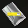 7x10 cm (2,8 x 3,9 ") Offene obere matte Aluminiumfolie Heizdichtung Vakuumverpackung Packaging Beutel Mylar Food -Aufbewahrungspaket für Snack Kaffee LL