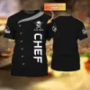 Chef works shirt Summer men t shirt Master Chef Personalized Name 3D printed Unisex Tshirt Gift for chef Casual T-shirt DW57
