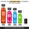 Zounich Sports Water Bottle BPA Free portátil Shaker à prova de vazamento My Bottle Tritan Plastic Eco-Friendly Drinkware