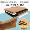 A3/A4/8K/4K 400G/230G Hard Cardboard Gruby Kraft Paper Student Dzieci ręcznie robione papierowy papier