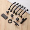 1pcs Black Handles for Furniture Cabinet Knobs and Handles Kitchen Handles Drawer Knobs Cabinet Pulls Cupboard Knobs