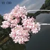 90cm Silk Hydrangea White Branch Drifting Snow Gypsophila Artificial Flowers Cherry Blossoms Wedding Arch Decorate Fake flower