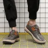 Botas de alta qualidade homens sapatos 2022 tênis preto tneakers de couro respirável confortável não deslizante Casual Sapato de caminhada feita à mão feita à mão