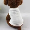 Camisetas de camisa em branco de vestuário de cachorro roupas de colete de estimação básicas para figurinos sem mangas respiráveis para cães médios pequenos gatos gatos