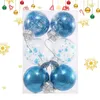 Dekoracja imprezy 6PCS Clear Balls Decor Choinka Wakacyjna ozdoba 6 cm Xmas Bombs Ozdoby DIY Crafts Ball do dekoracji