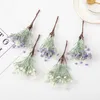 12pcs plantas falsas gipsophila gypsophila véspera de ano de véspera de natal vasos para casamentos de grama em casa flores artificiais