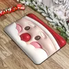 Carpets Christmas Rug Kitchen Bedroom Bathroom 3D Visual Santa Claus Xmas Tree Carpet Water Uptake Fast Dry Mat Home Decor