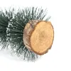 15/20/25cm Mini árbol de Navidad Nieve Blanca Pino Pino de plástico Figuras de madera de madera Regalos de Navidad adornos para decoración de la mesa del hogar