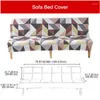 Couvercles de chaise canapé étirent couvercle de lit de couvre-lit élastique