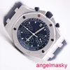 AP Moissanite Wrist Watch Royal Oak Offshore 26238st Blue Plate Chronograph Mens Automatic Machinery Swiss célèbre montre des diamètres de luxe 42 mm