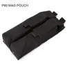 Airsoft Molle Double P90/UMP Mag Pouch Military Magazine Pouch Holdder Gun Accessory for Tactical Hunting Mag Mag Carrier