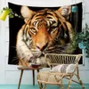 Boho decorazioni foresta hippie tiger arazzo naturale stampa asciugamani da spiaggia yoga macrame mura