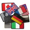 PVC Epoxy Flag Brandband UK Alemanha França Itália Estados Unidos Canadá Bandeira Roupa de Backpack Hat jeans Patch decorativo