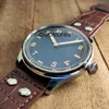 Watches for Luxury Men St3601 Simple Dial Leather Strap Pilot Style Automatic Mechanical Waterproof Wristwatches Designer Fashion Brand