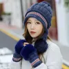 Berets Boys Artist Woolen Thick Hat Ear Knitted H Women's Warm Baseball Caps Ladies Berry Leather