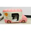 Dessert Auto Cat Strooien Kenel Mooie kitten Puppy Tent Nest Dual Purpose Pet Sofa Bed Semi-ingesloten Cat Dog House Pet Supplies